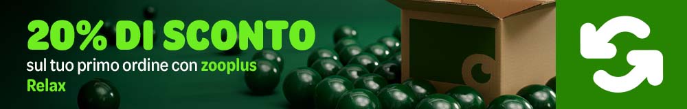 20% di sconto sul tuo primo ordine con zooplus Relax.