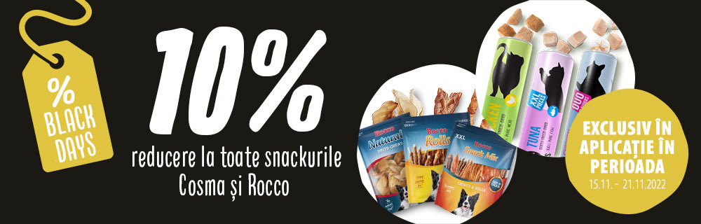 Ai 10% reducere la snackurile Cosma & Rocco. Profită acum!