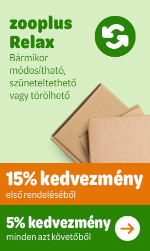 15% kedvezmény az első zooplus Relax rendelésre