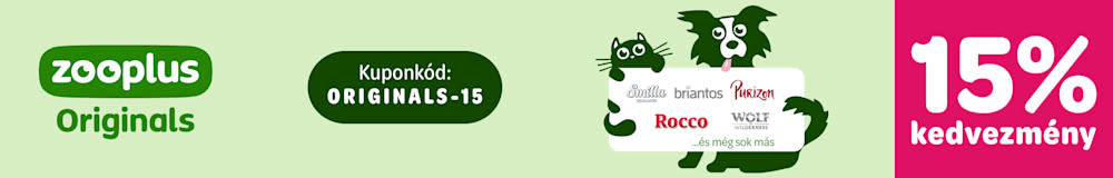 15% kedvezmény zooplus Originals termékekre!