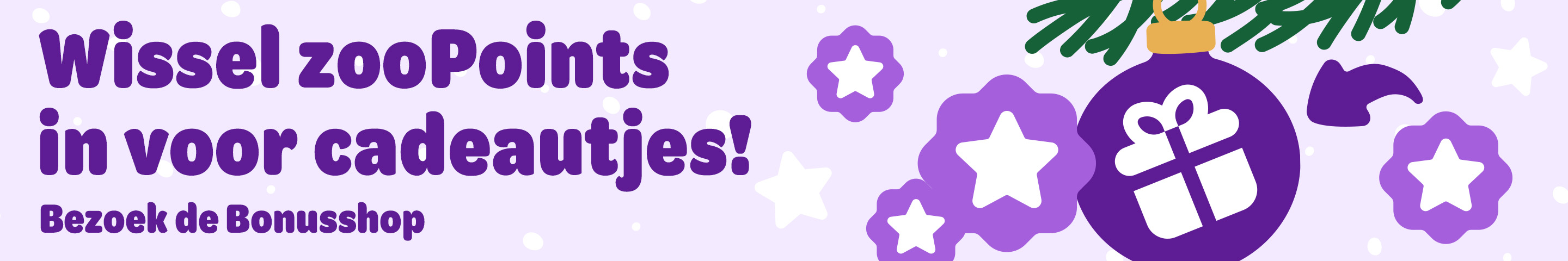 Wissel zooPoints in voor cadeautjes!