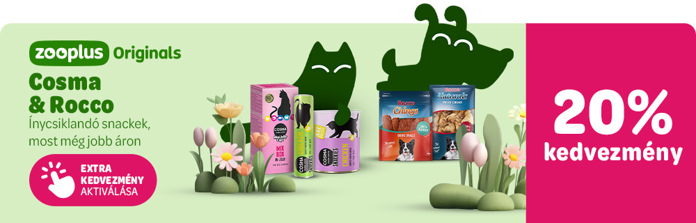 20% Rocco és Cosma snackekre