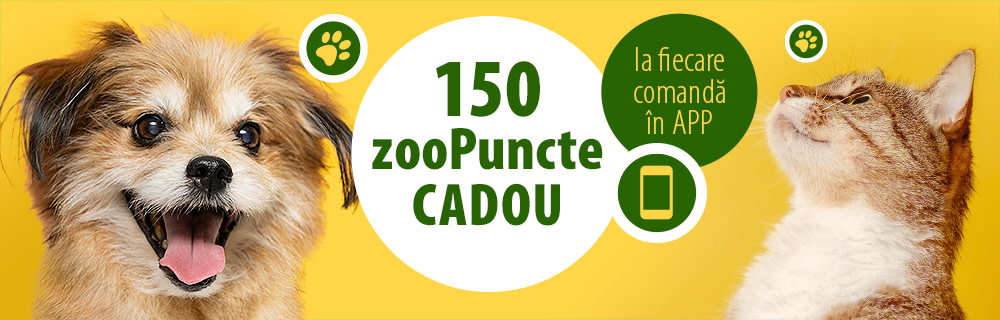 Comanzi în APP, ai 150 zooPuncte automat, la orice comandă!