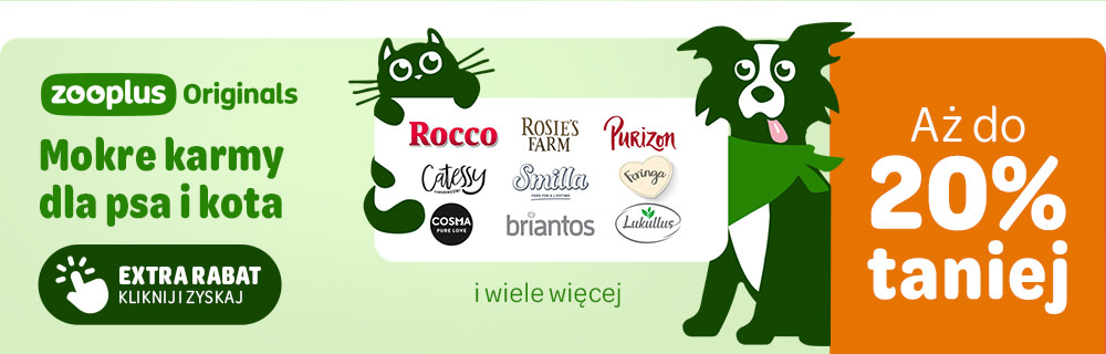 Aż do 20% taniej! Mokre karmy dla psa i kota zooplus Originals
