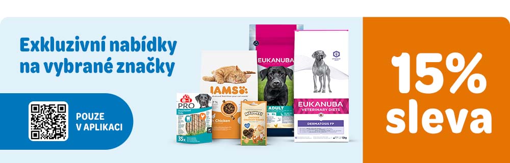 Exkluzivní nabídky na vybrané značky Pouze v aplikaci 15% sleva
