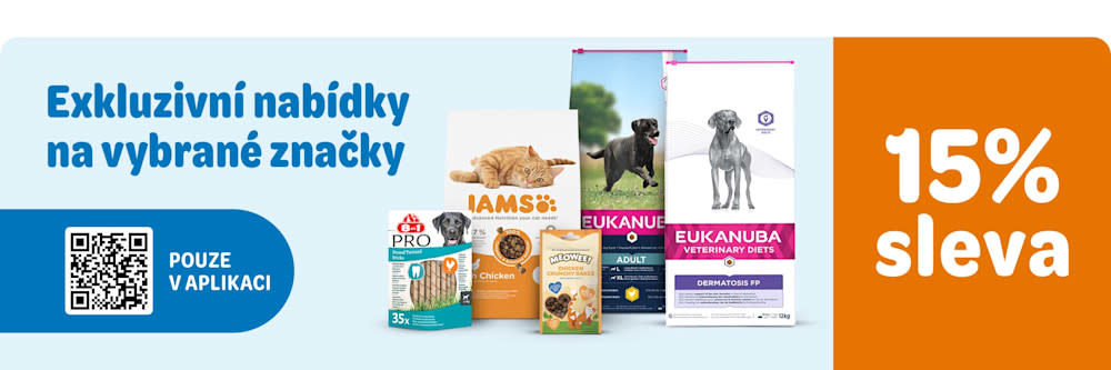Exkluzivní nabídky na vybrané značky Pouze v aplikaci 15% sleva