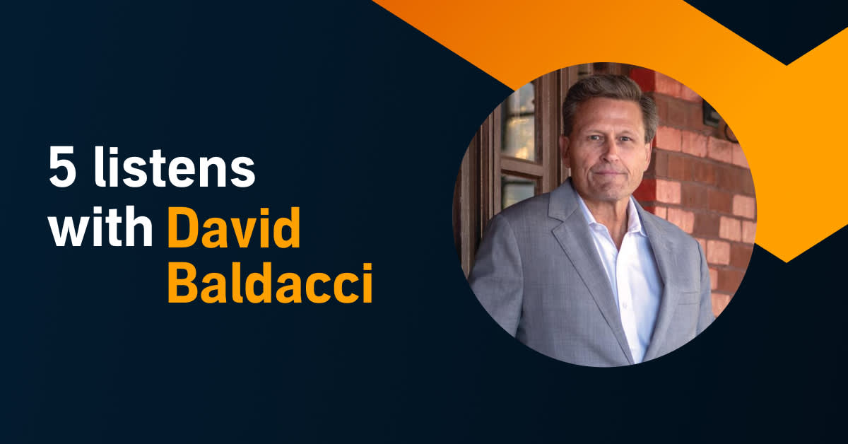 David Baldacci believes listening to great stories can lead to a greater world