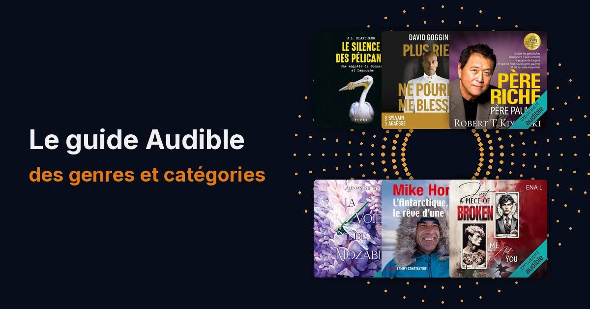 Guide des genres et catégories audio sur Audible