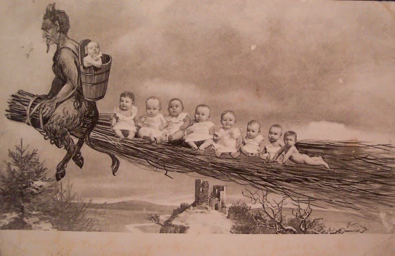 Krampus stiehlt Babys