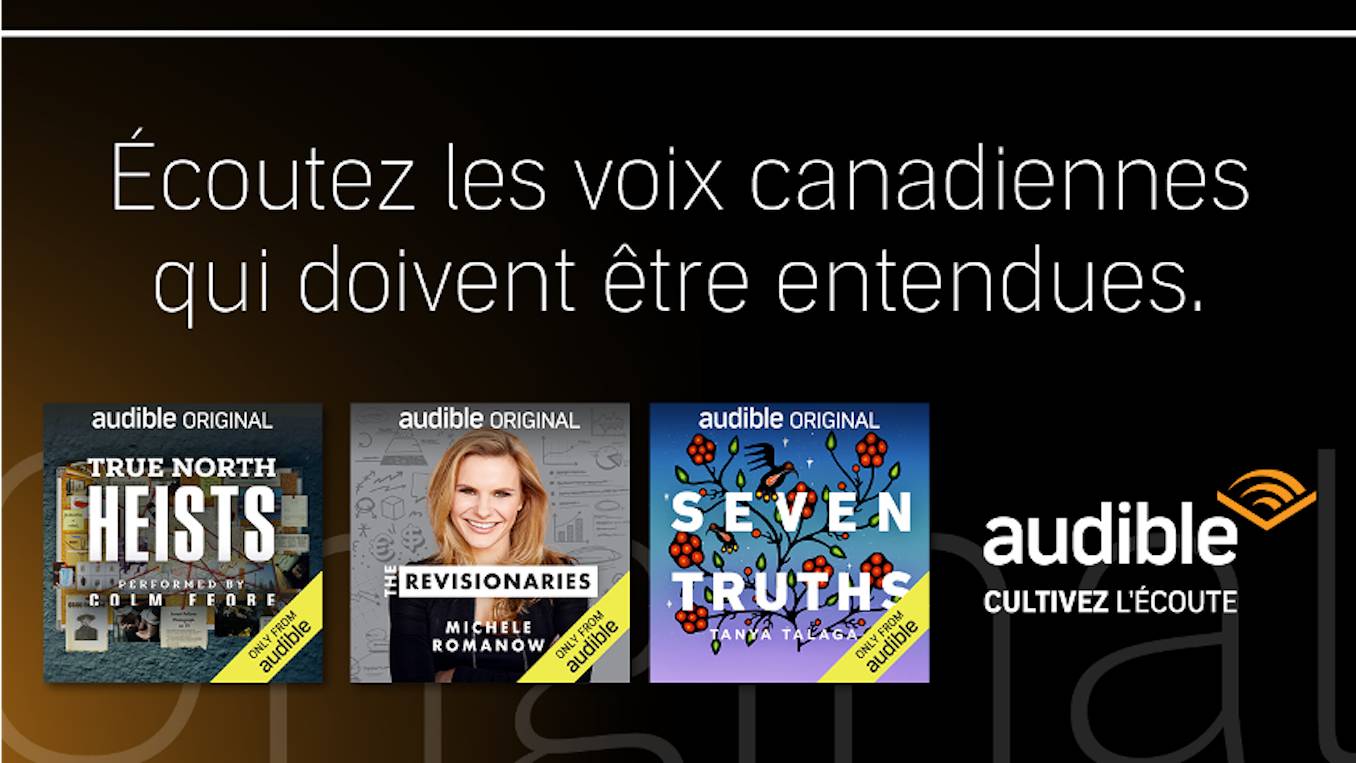 Le nouveau contenu original canadien Audible