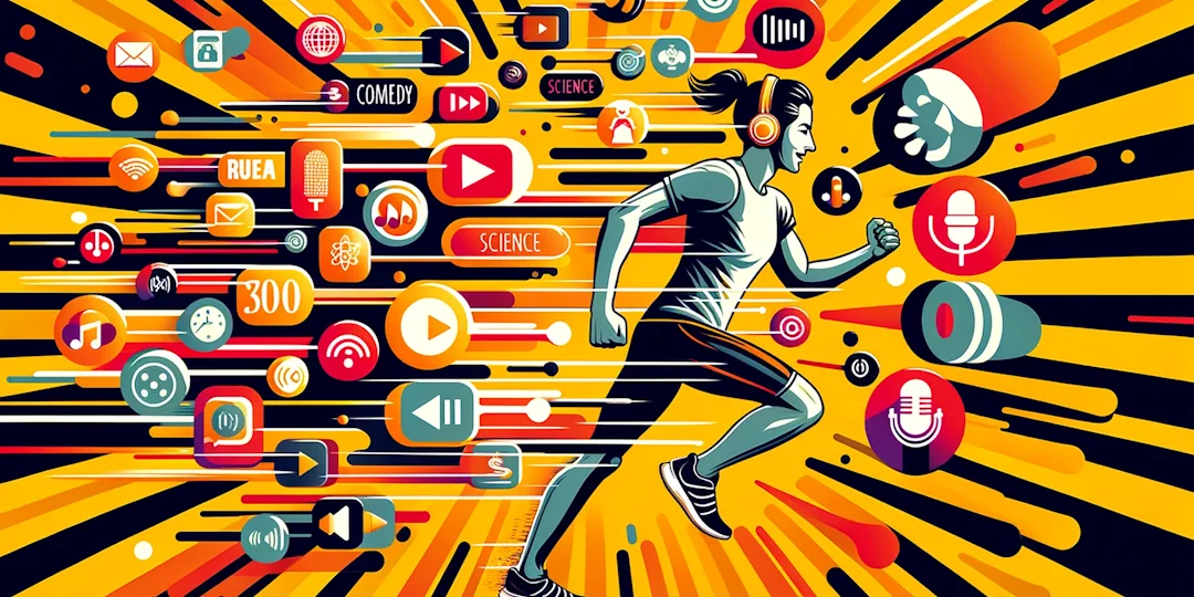 Persone che passeggiano mentre ascoltano podcast