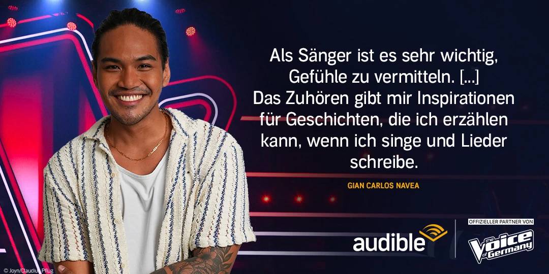 Diese Bücher hört „The Voice of Germany“ Talent Gian Carlos Navea