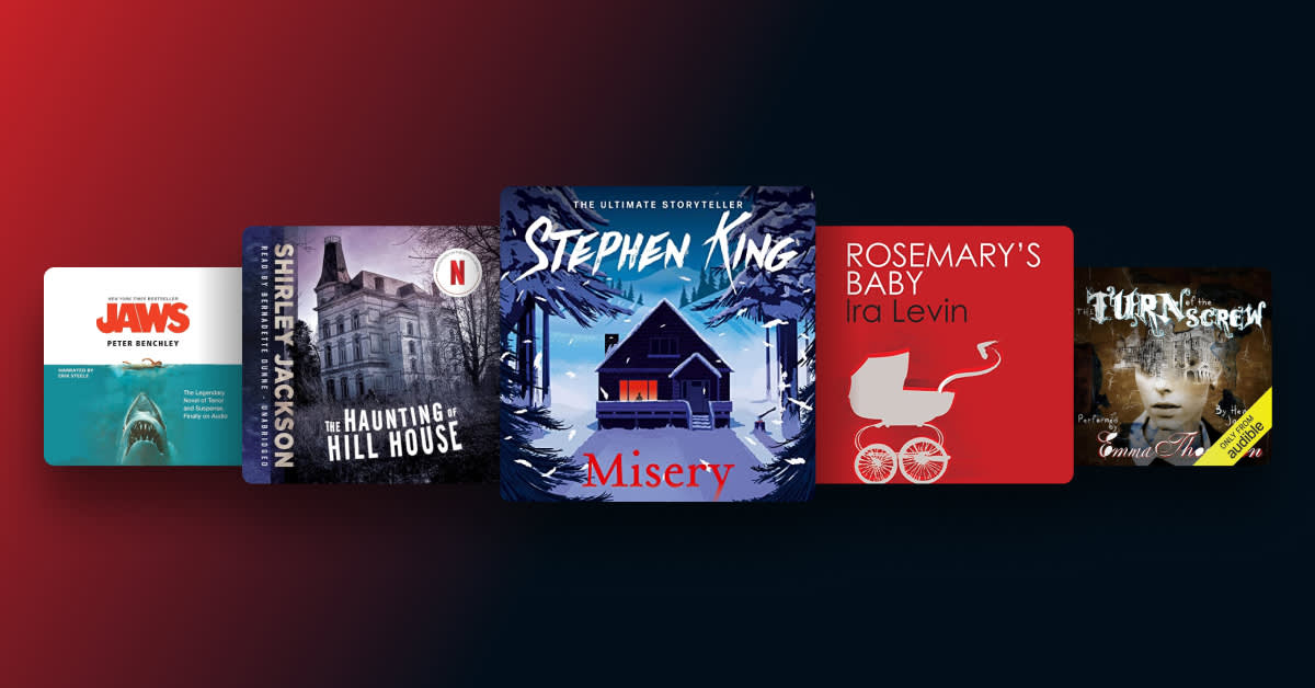 From page to scream—tune in to these terrifying listens that inspired horror movies