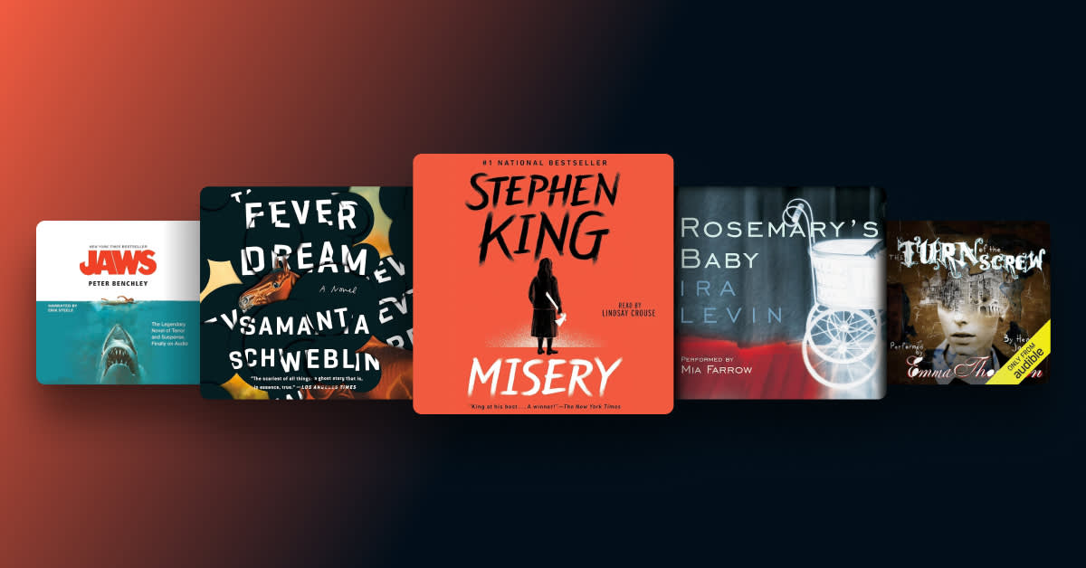 From page to scream—tune in to these terrifying listens that inspired horror movies