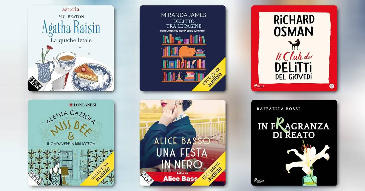Cozy Crime: i migliori gialli leggeri da ascoltare su Audible