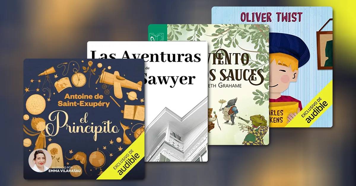 Clásicos para la infancia y adolescencia para escuchar en Audible