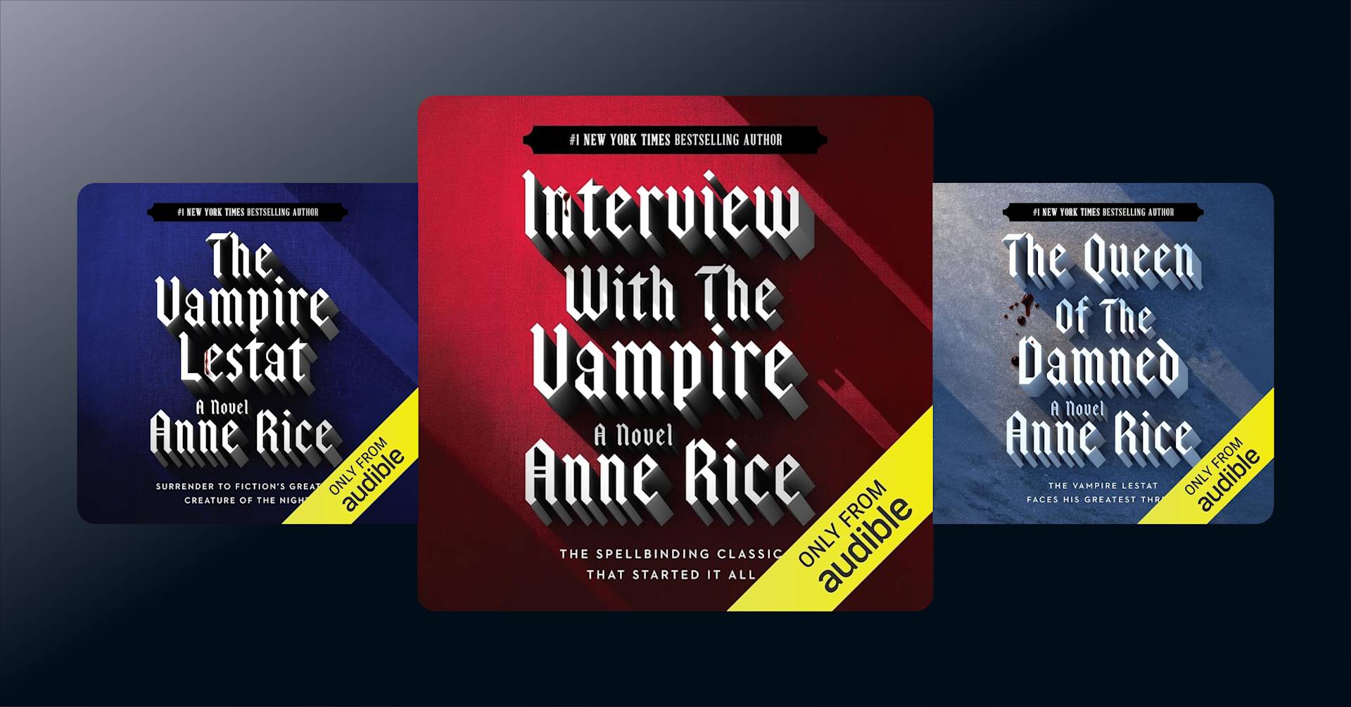 New recordings of Anne Rice’s Vampire Chronicles? Put them in our veins!