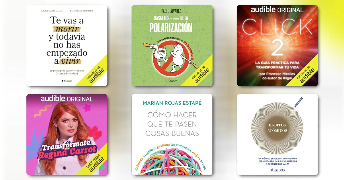 Los mejores libros de desarrollo personal que puedes escuchar en Audible