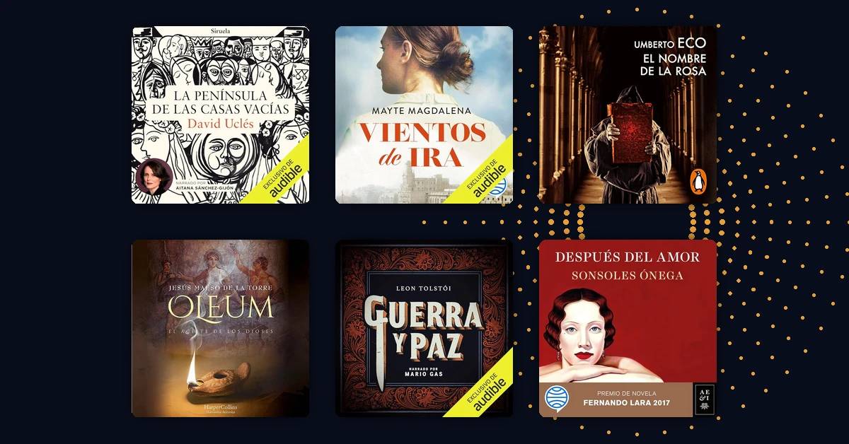 Los mejores audiolibros de novelas históricas que puedes escuchar en Audible