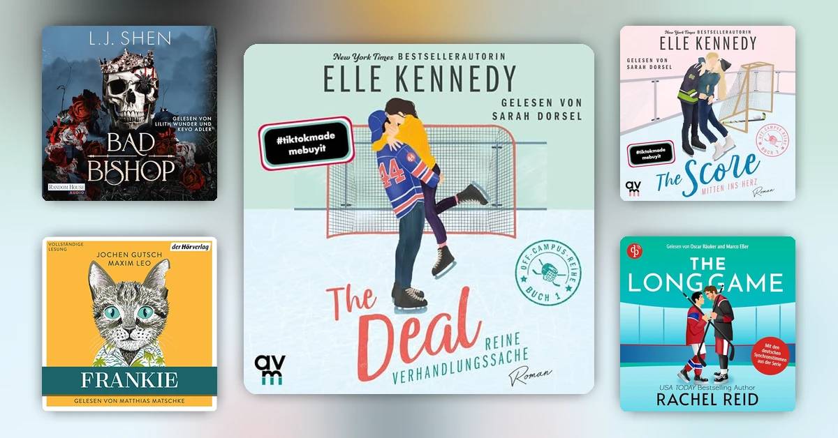 Hockey-Romance-Hype bei BookTok: Die Juni-Bestseller als Hörbücher