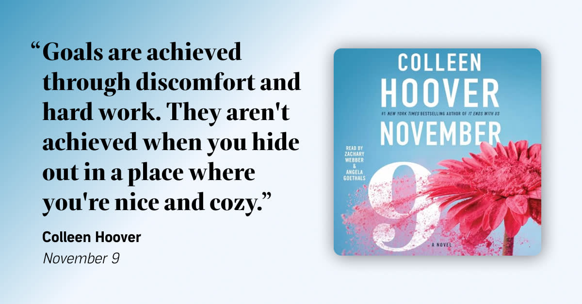 Hard work quote from Colleen Hoover