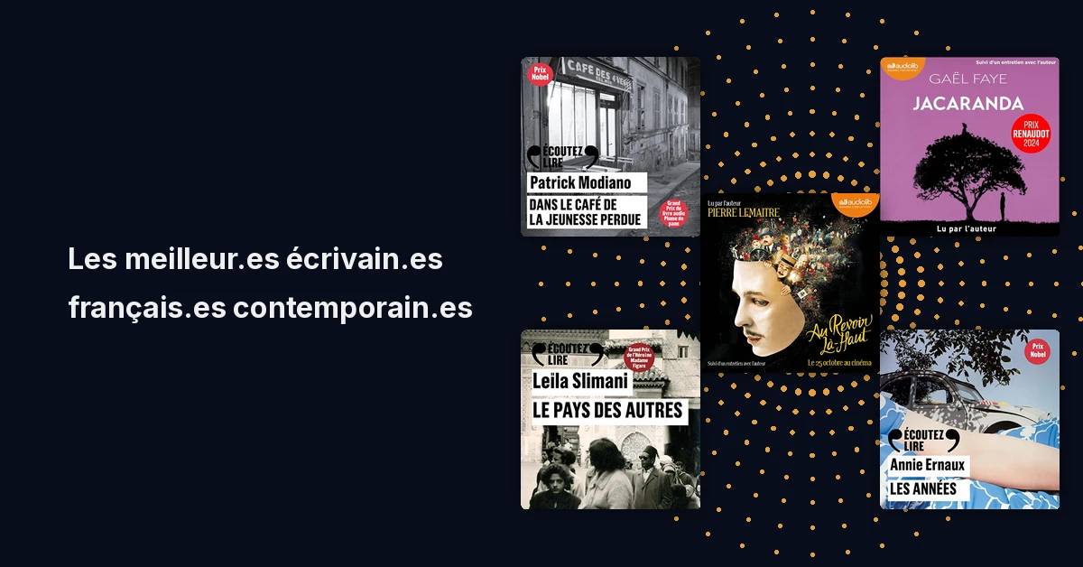 Top 10 des auteurs et autrices contemporain.es français.es
