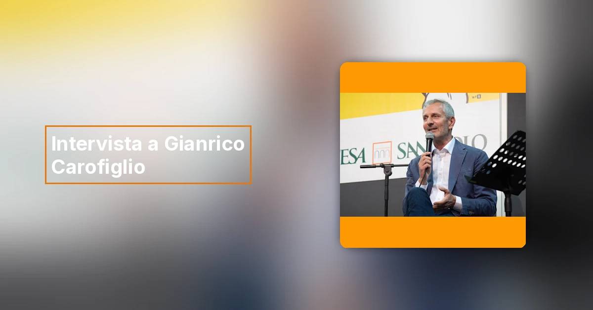 Intervista a Gianrico Carofiglio per Audible al Salone Internazionale del Libro di Torino 2026