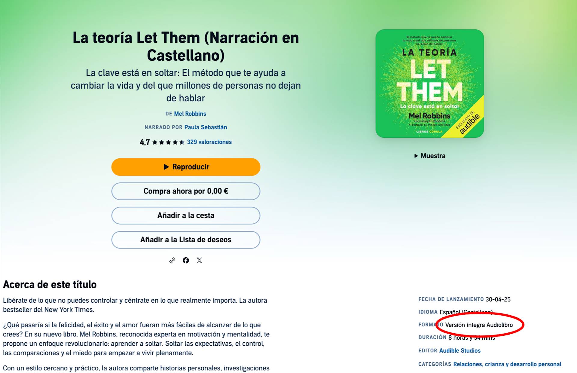 BlogES etiqueta version integral audiolibro
