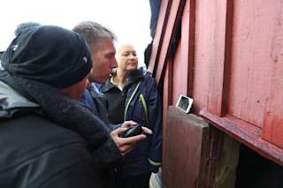 Concentrated drone pilot navigating the tunnel