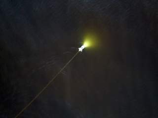 Blueye Pioneer på vei ut fra land