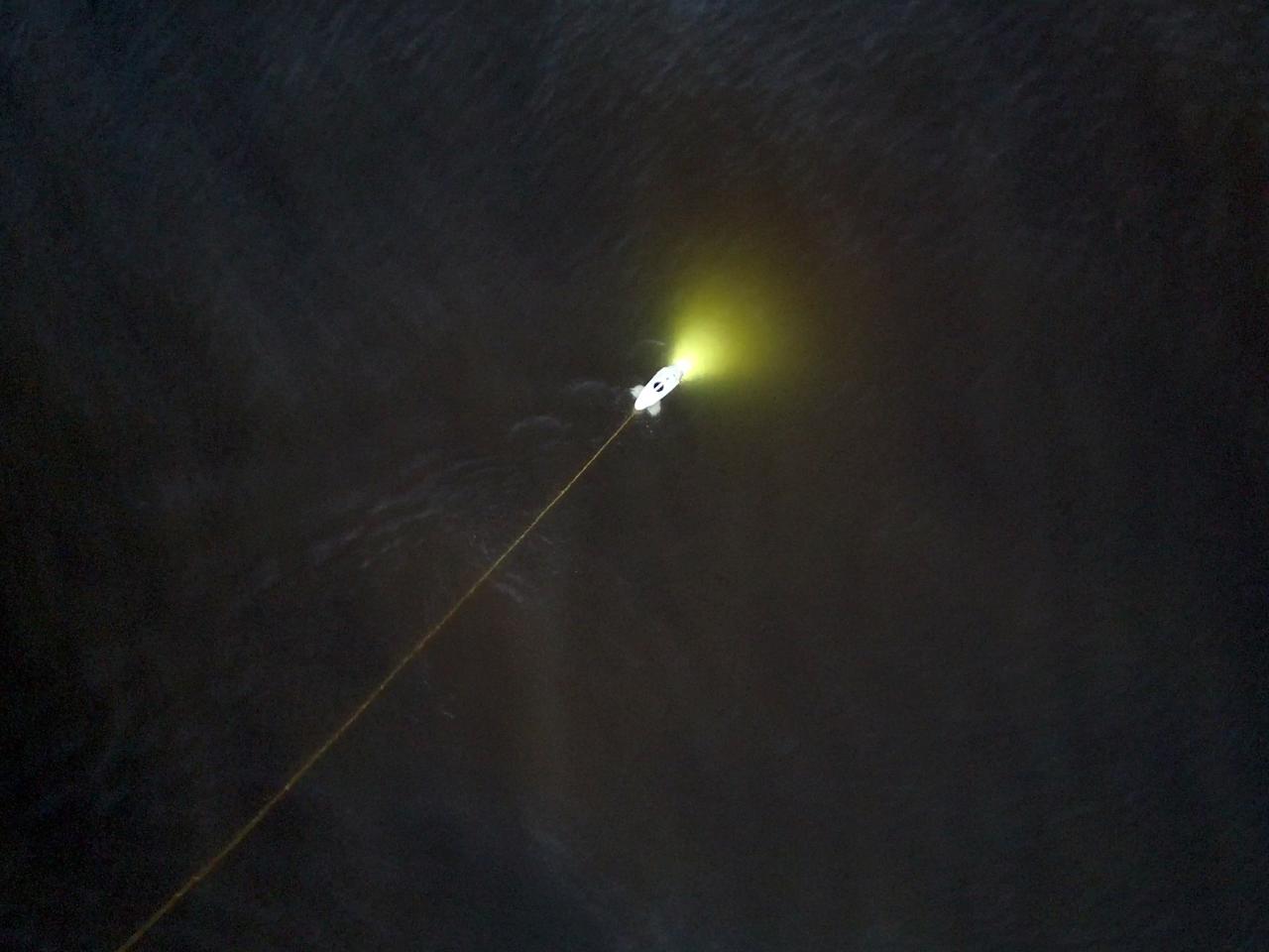 Blueye Pioneer heading out towards deeper water