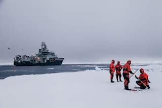 RV Kronprince Haakon and crew