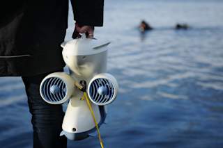 Klar til å sjøsette Pioneer undervannsdrone