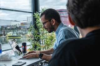 juan working at shorelab
