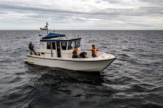 Aerial drone view of boat - NORDSTREAM Byline Alex Ljungdahl - Expressen 09