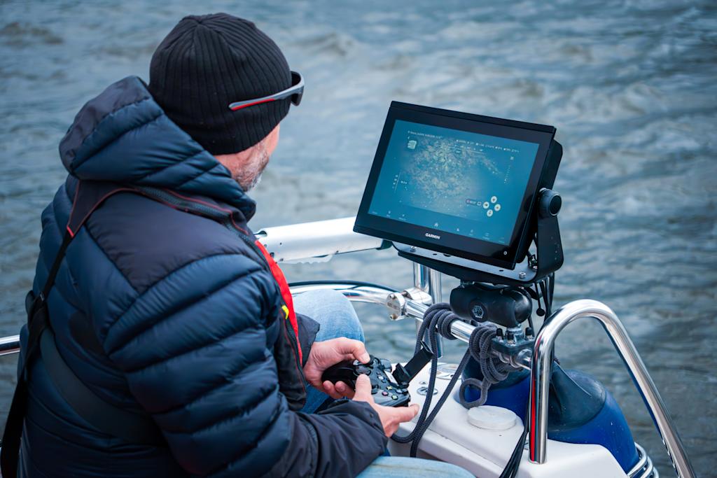 Nordic Wreck Alliance, Blueye ROV connected to a Garmin screen