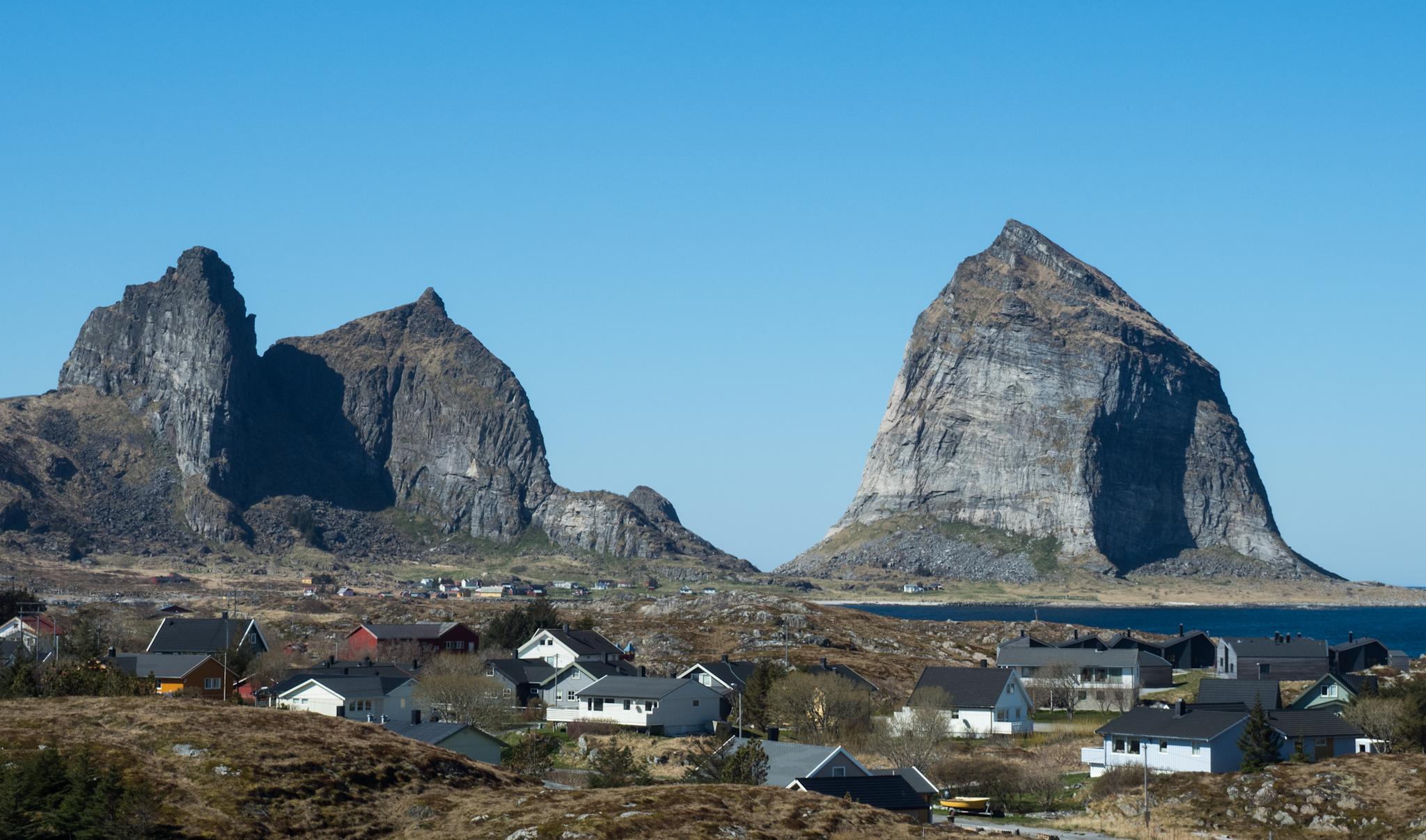 Characteristic mountain profile of Træna