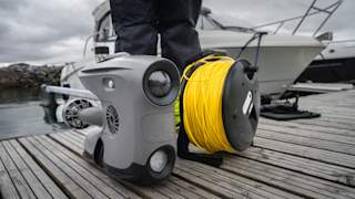Blueye X3 with the tether reel 