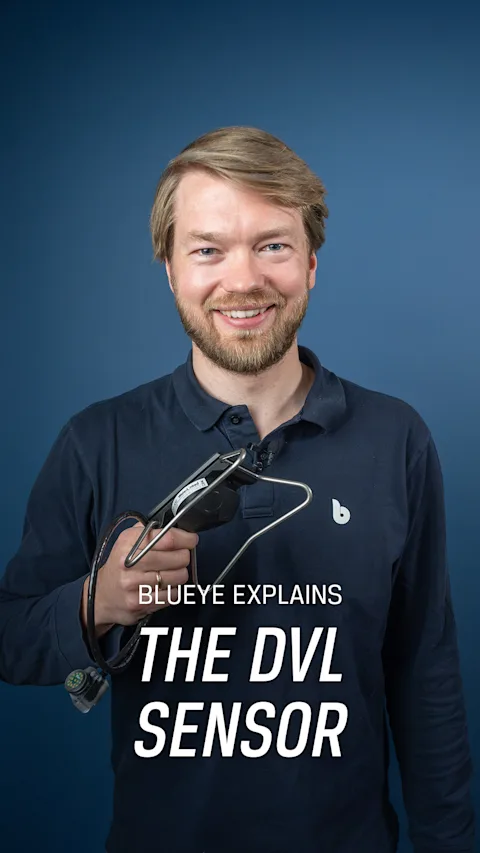 Senior Software Engineer Andreas Viggen forklarer DVL på Blueye X3