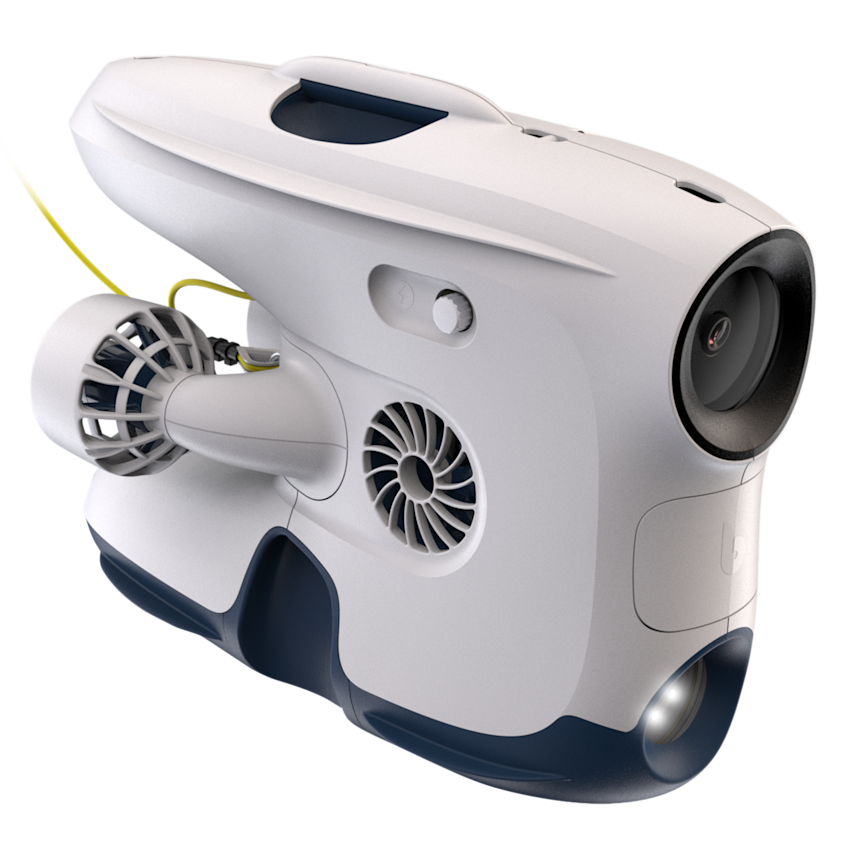 Illustration of the Blueye Pioneer Drone - transparent and no shadow