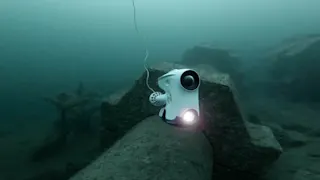Blueye X1 Inspecting Pipes