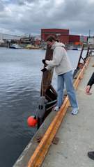 Sofie brings the drone down