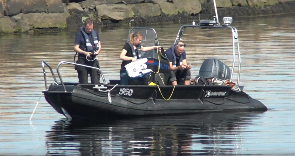 Norwegian Police using the Blueye pioneer underwater drone