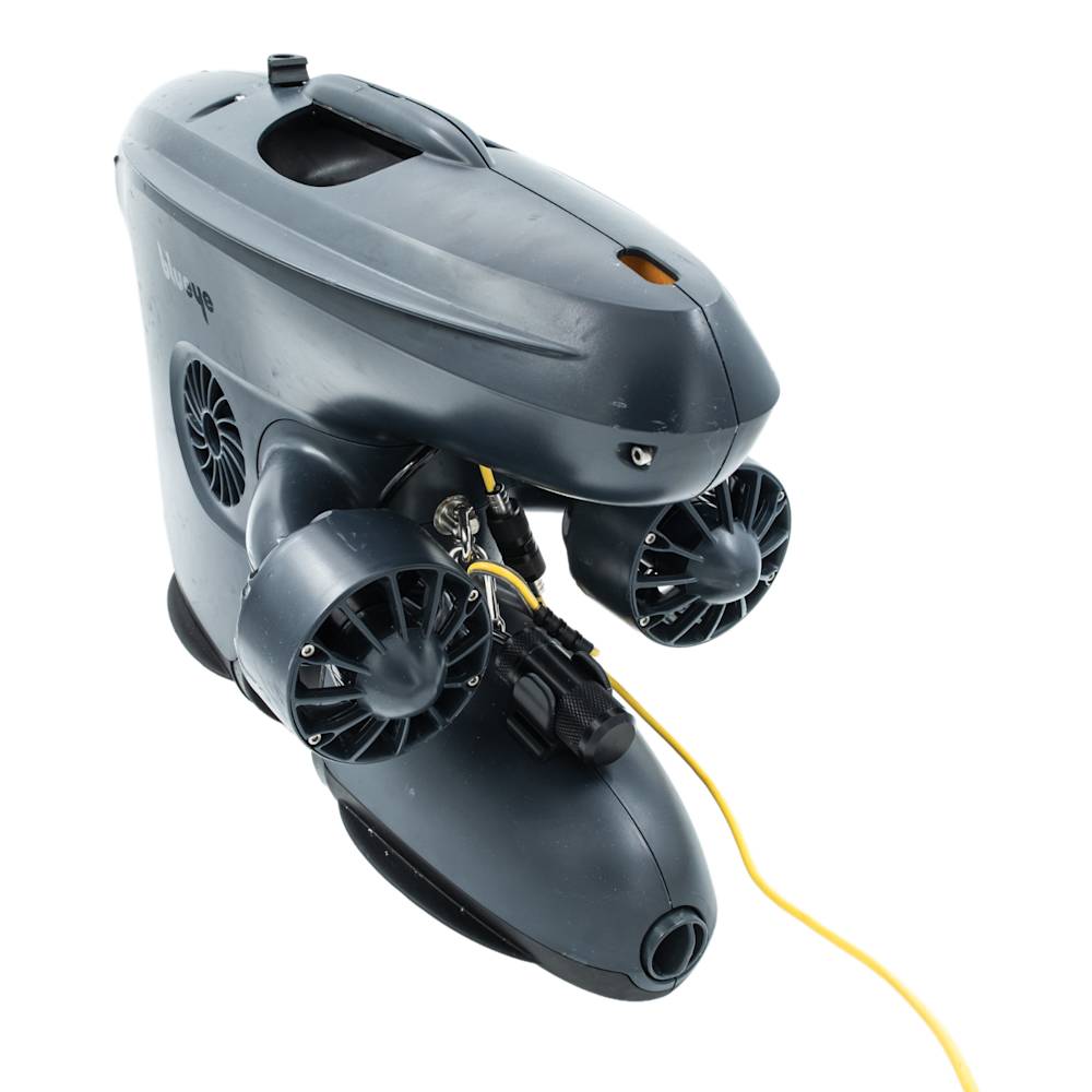 Blueye ROV, external storage mount fitted - tight square crop for webshop grid