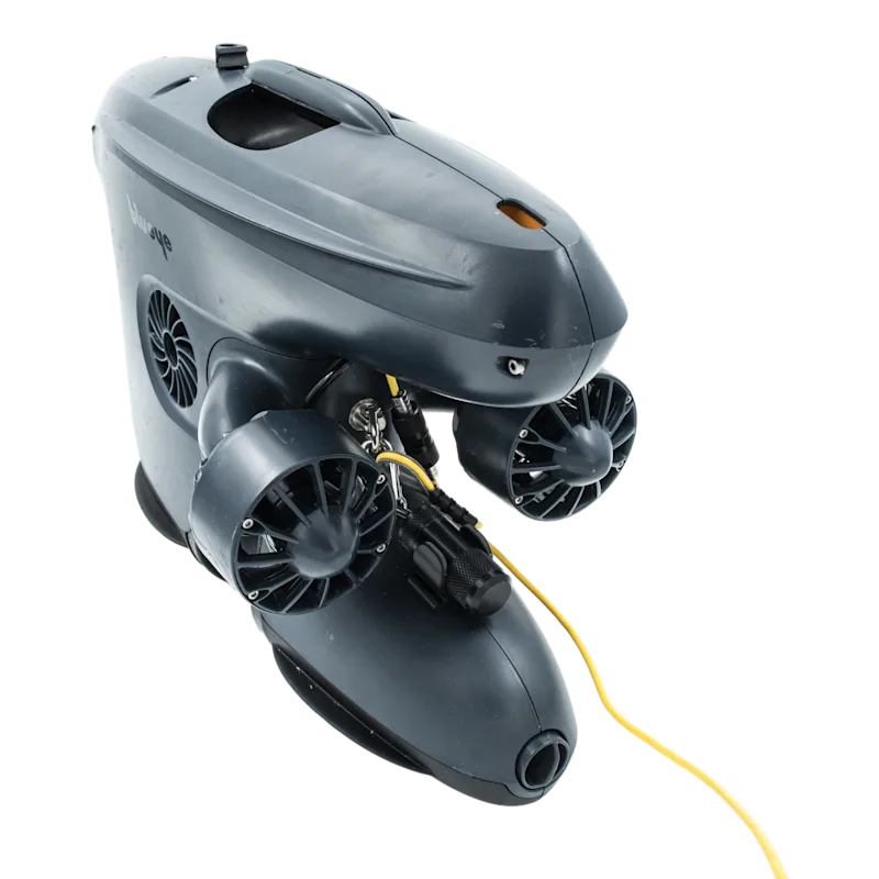 Blueye ROV, external storage mount fitted - tight square crop for webshop grid