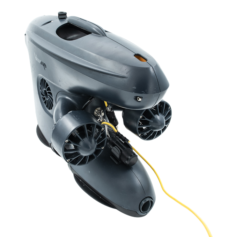 Blueye ROV, external storage mount fitted - tight square crop for webshop grid