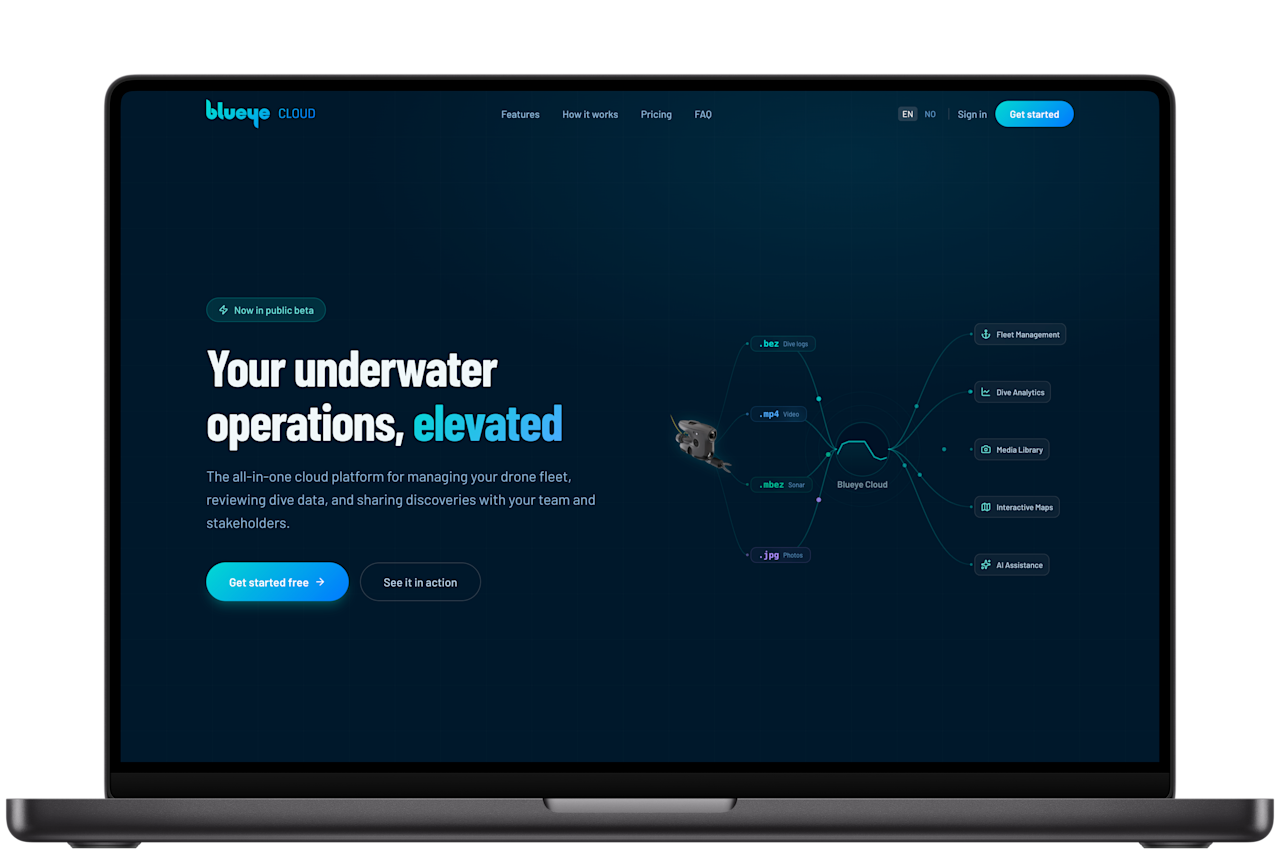Blueye Cloud Pro Subscription — 12 months
