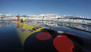 AUV REMUS in the surface before dive