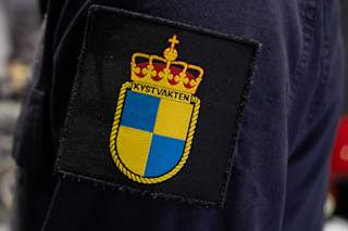 Close up arm logo KV Bjørnøya Coast Guard
