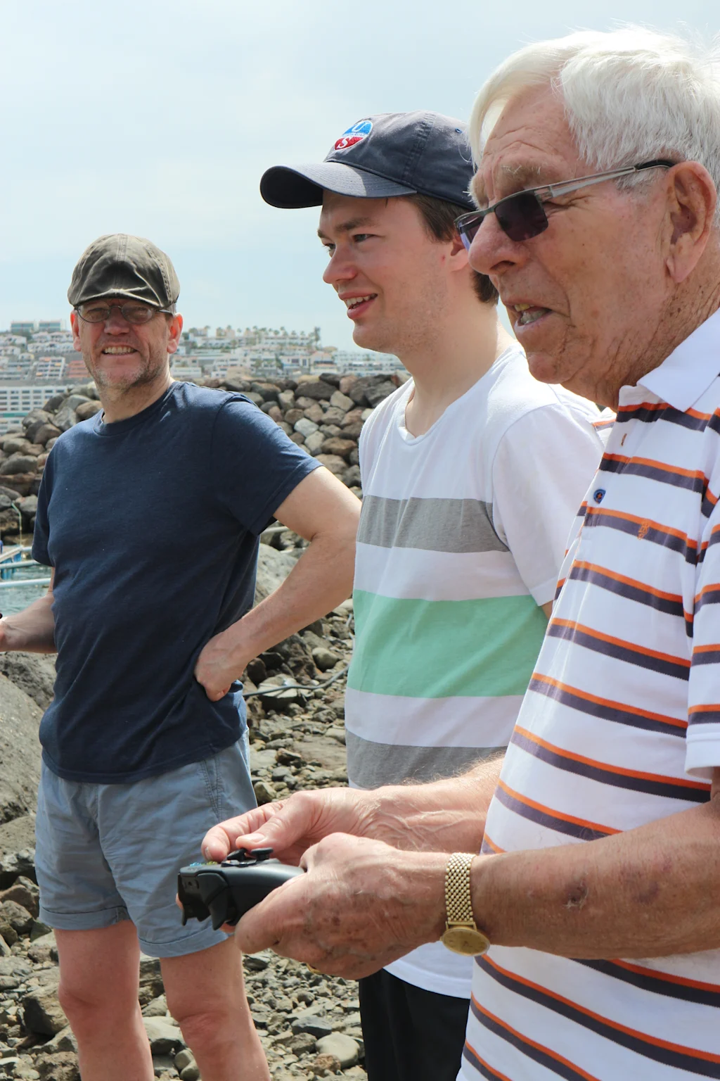 "The Skipper" testing the underwater drone